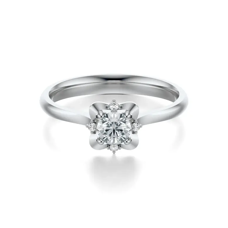 Pierścionek białe złoto z diamentami AJPZ_139